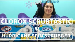 HURRICANE SPIN SCRUBBER VS CLOROX SCRUBTASTICWHICH ONE SHOULD YOU BUY [upl. by Aihsenad]