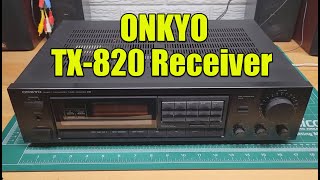 Onkyo Quartz Synthesized Tuner Amplifier TX820 Demo [upl. by Yerbua]