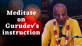 HH Haldhar Swami Maharaj  Meditate on Gurudevs instruction  ISKCON Chowpatty [upl. by Hu]