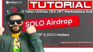 SOLOGENIC AIRDROP TUTORIAL LEDGERXUMMTOOLKITSOLODEXDCENT [upl. by Alexandrina]