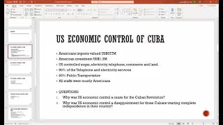 Causes of the Cuban Revolution [upl. by Rob]