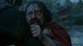 Vikings  King Aelle Blood Eagle Death Scene 4x18 [upl. by Enyledam249]