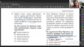 ÖĞRETİM YÖNTEM VE TEKNİKLERİ SORU ÇÖZÜMÜ2 [upl. by Ela]