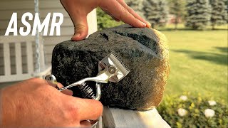 ASMR  Giving A Rock A Haircut [upl. by Archle603]