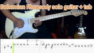 bohemian Rhapsody solo guitar  tab [upl. by Namurt]