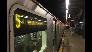 IRT Dyre Avenue Line Manhattan amp Eastchester Bound R142 5 Train  Pelham Parkway [upl. by Breban]