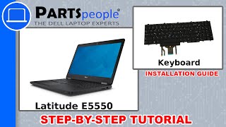 Dell Latitude E5550 Keyboard Replacement Video Tutorial [upl. by Noella]