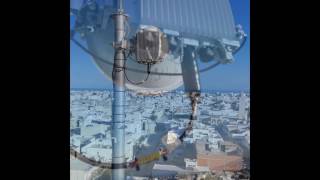 Installation dun lien microwave  faisceaux hertziens avec antenne de diametre 03 m et 38 GHZ [upl. by Curren833]