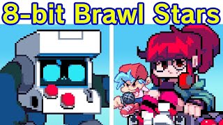 Fnf vs 8bit Brawl Stars pc [upl. by Sokcin]