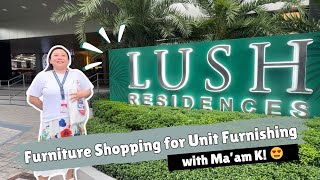 Furnishing Shopping for Unit Furnishing  SMDC Lush Residences Makati  Super Cleng Realty Vlogs [upl. by Imiaj]