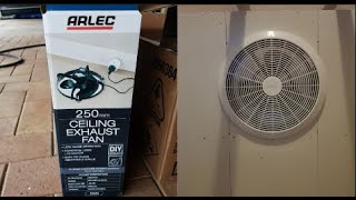 Unboxing amp Testing An Arlec Exhaust Fan [upl. by Larry]