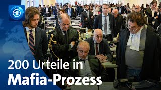 Etwa 200 Urteile im größten MafiaProzess seit Jahrzehnten [upl. by Quintilla896]