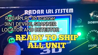 RADAR LRL 3D SCANNER 3 IN 1 DEVICE 3D SCANNERLOCATOR AND DETECTOR [upl. by Selry]