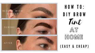 HOW TO DIY BROW TINT AT HOME  REFECTOCIL  Lydia Louise Thomas [upl. by Ludwog]