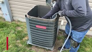 How to Clean a Goodman Central Air Conditioner [upl. by Irolam203]