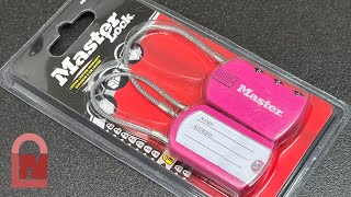 Master Lock 4684TCOL Luggage Combination Locks Decoded [upl. by Affay]