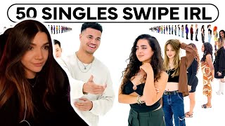 IRL TINDER  50 strangers swipe on each other  vs 1 REACTION nectar [upl. by Anyg]