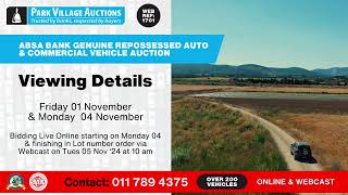 ABSA Repossessed Auto amp Commercial Vehicle Auction – 200 Vehicles Live Online Bidding [upl. by Dane]