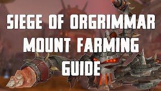 Siege of Orgrimmar Mount Farming Guide [upl. by Araz]