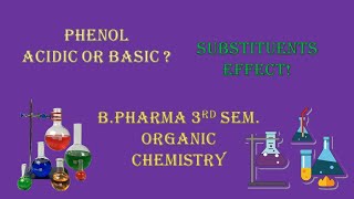 Acidity of phenol  Effect of substituent on acidity of phenol  Bpharma  Organic chemistry II [upl. by Plotkin]