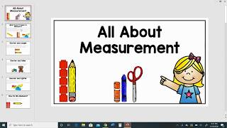 Measurement Introduction for Kindergarten [upl. by Shanie]