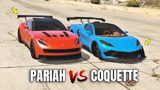 GTA 5 ONLINE  COQUETTE D10 VS PARIAH WHICH IS FASTEST [upl. by Topping8]