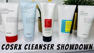 COSRX Cleanser Showdown  Review  Ranking  Cleansers for dry sensitive skin [upl. by Nerin236]