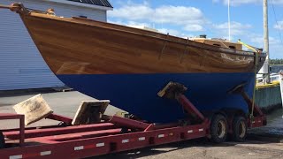 Launch Day  Wooden Boat amp First Sail 2021  Sailing Eleutheros EP2 [upl. by Drud]