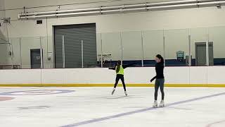 Brynn Orcutt Pre Bronze Skating Skills test [upl. by Aiuqet542]