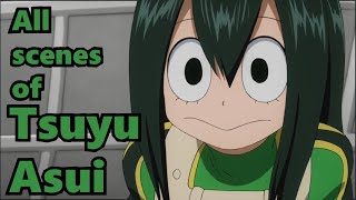 All Scenes of Tsuyu Asui in Season 1 BNHA [upl. by Letsyrhc278]