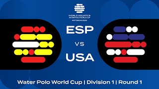 LIVE  Spain vs USA  Water Polo World Cup 2023  Rotterdam [upl. by Pellet861]