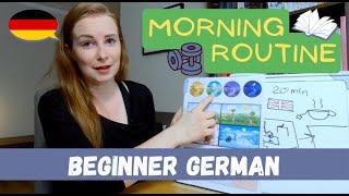 My Morning Routine │PreBeginner German [upl. by Htbazile107]