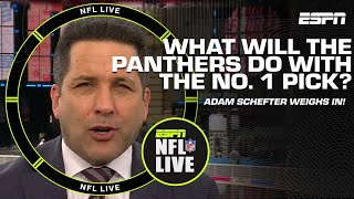 Adam Schefter on how the Panthers No 1 pick in the draft could unfold 👀  NFL Live [upl. by Sone]