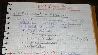 Embryologie s1 partie 1 complète arabe français [upl. by Cristina120]