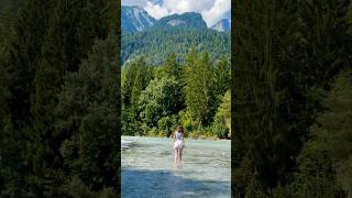 Türkiser Rhein in den Alpen in der Schweiz [upl. by Nylessej]