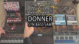 Donner B1 Syn Bass First Jam [upl. by Anyl]