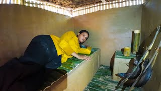 Girl living Off Grid Building an Underground House to Live in the Jungle [upl. by Julienne]