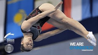 2018 Trampoline Worlds St Petersburg RUS  HIGHLIGHTS – Women’s Trampoline – We Are Gymnastics [upl. by Norene]