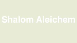 Shalom Aleichem  Cantor Sheila Nesis [upl. by Ahseral]