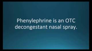 How to pronounce phenylephrine NeoSynephrine Memorizing Pharmacology Flashcard [upl. by Korie]