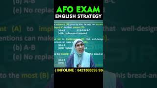 Effective English Strategy for AFO Exam  AFOExam EnglishPreparation BankingStrategy Shorts ssa [upl. by Uah]