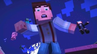 Minecraft Story Mode  Bridge Battle 2 [upl. by Akienahs206]