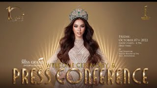 🔴 Live  Welcome CEREMONY amp Press conference of Miss Grand international 2022 [upl. by Eiramave]