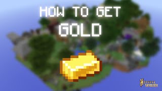 Hypixel Skyblock Stranded How To Get Gold [upl. by Oirevlis]