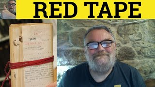 🔵 Red Tape  English Idioms  Red Tape Meaning  Red Tape Examples  Red Tape Definition [upl. by Garibold442]