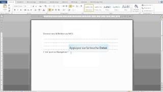 Faire des points de suite avec Tabulation  Word 2010 [upl. by Mona]