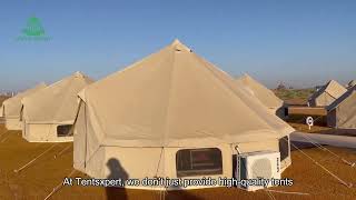 We built a desert glamping site with 300 bell tents in one month [upl. by Ailegnave]