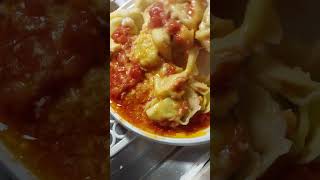 Tortelloni with ricotta cheese spinach tomato juice and parmesan  27Sep2024 [upl. by Ahsocin691]