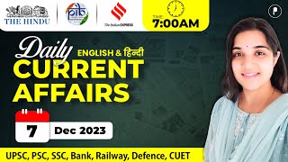 7 December Current Affairs 2023  Daily Current Affairs  Current Affairs Today [upl. by Suirauqed]