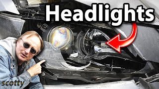 How to Replace Broken Headlight Assembly in Your Car [upl. by Bunting]